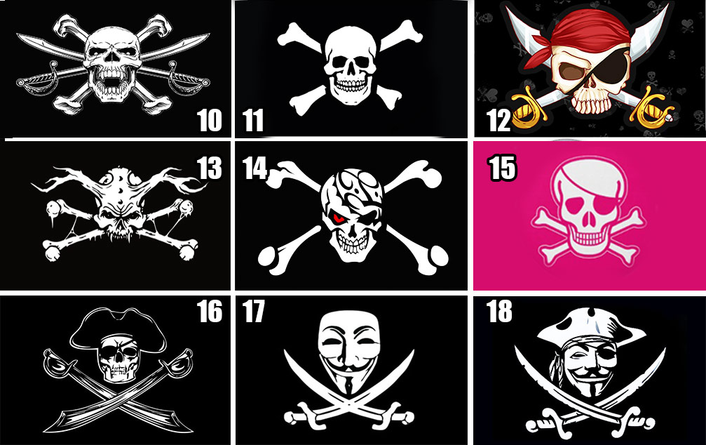 пиратские флаги пиратов купить